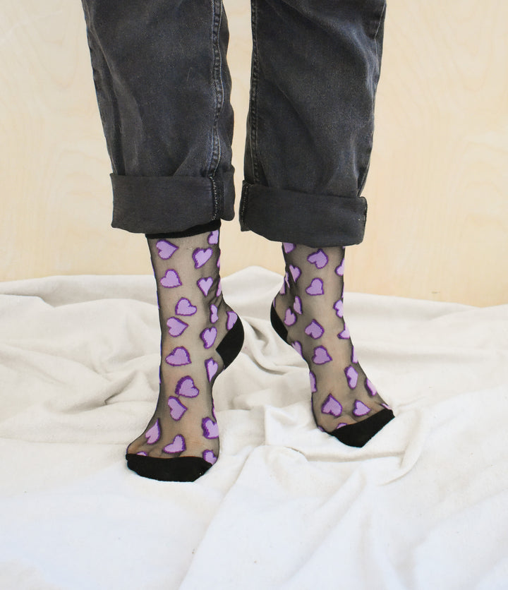 Sheer Heart Socks