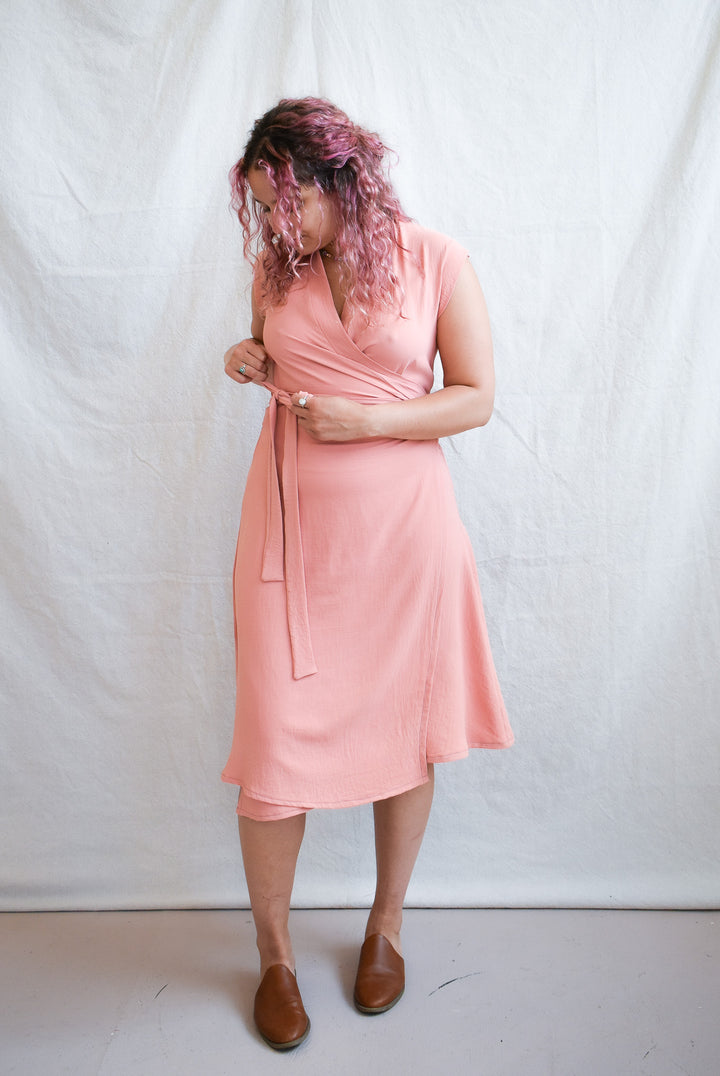 Francis Dress in Coral