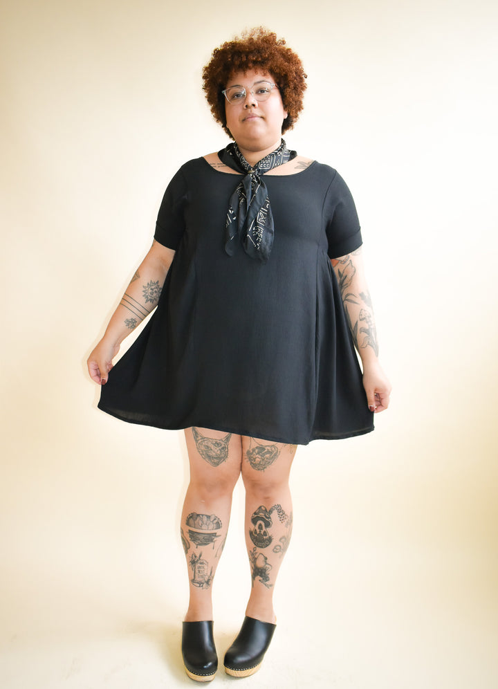 Krista Dress in Solid Black