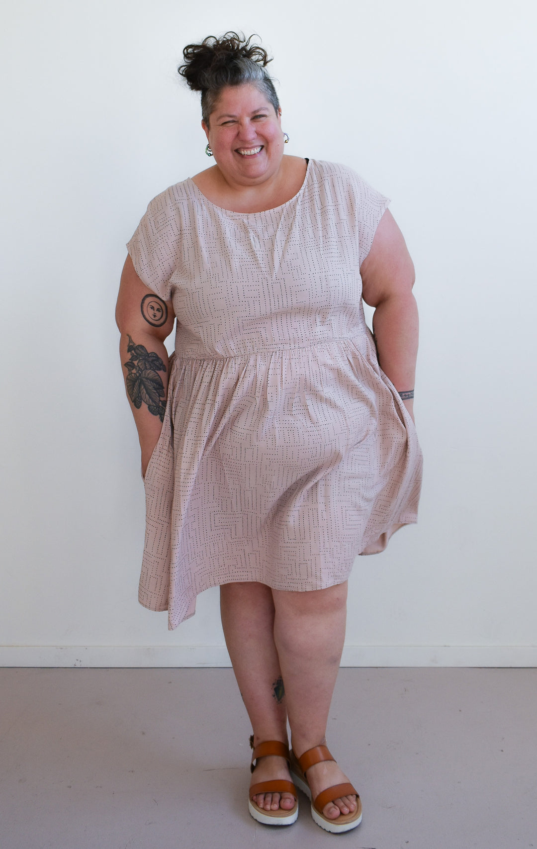 Totally Besties Florence Dress in Pink Maze