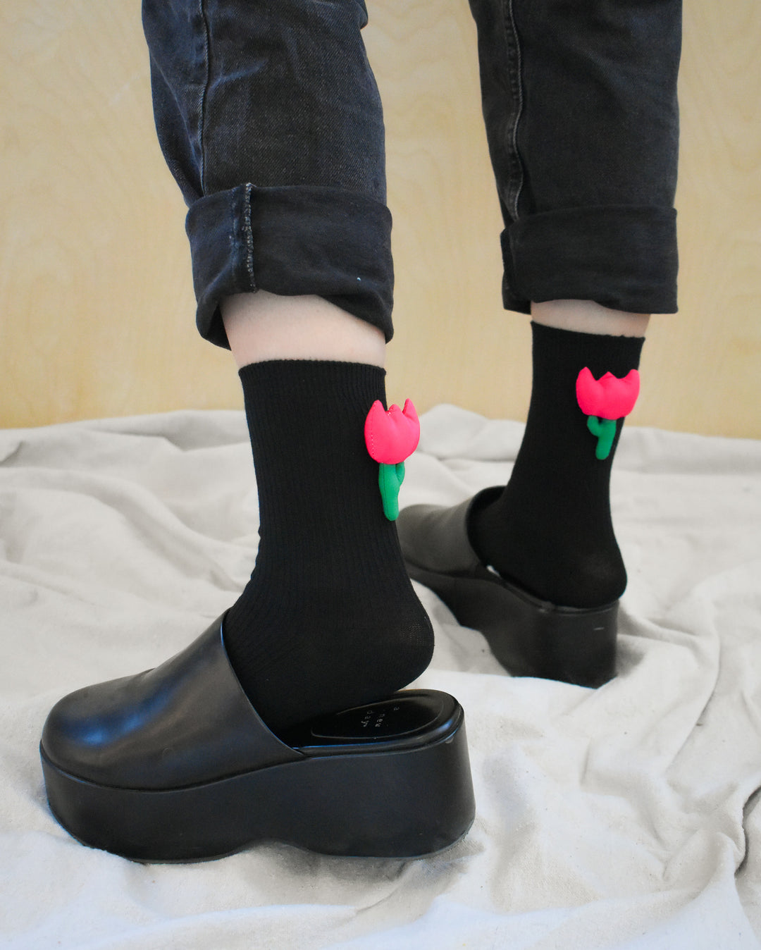 3D Flower Sock