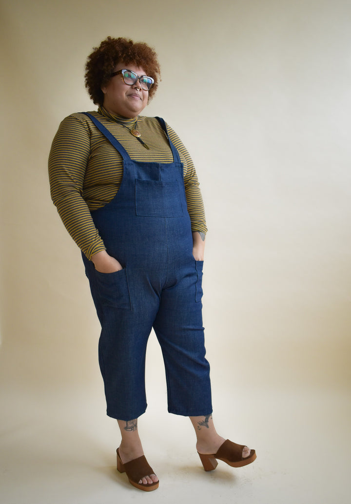 Cassie Coverall in Midnight Denim