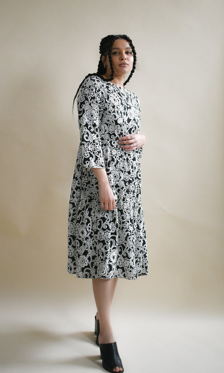 Aster Dress in Semillon Floral