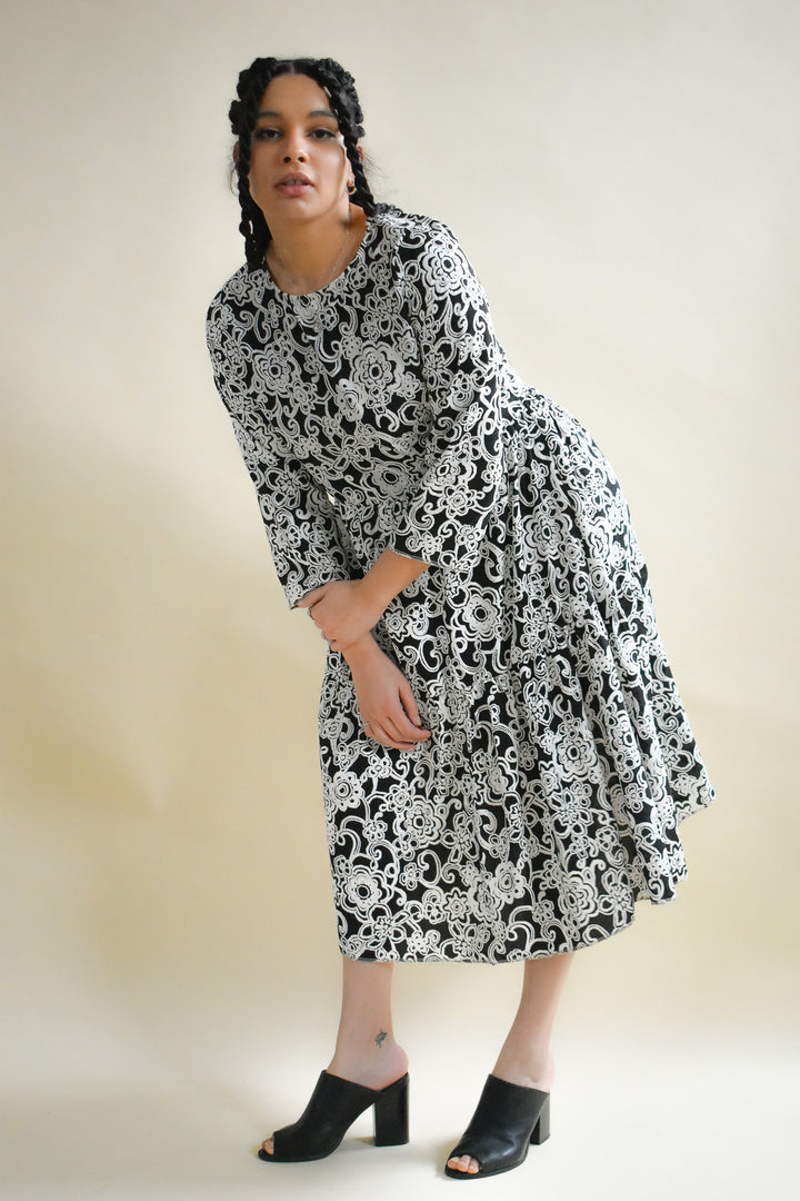 Aster Dress in Semillon Floral