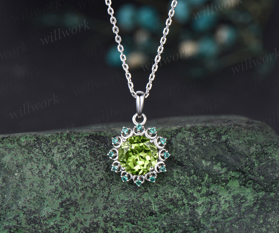 Natural Peridot Necklace