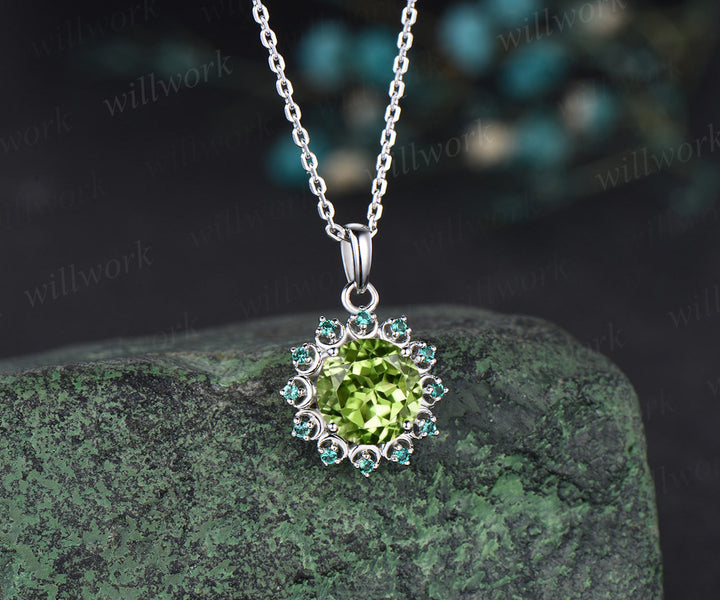 Natural Peridot Necklace