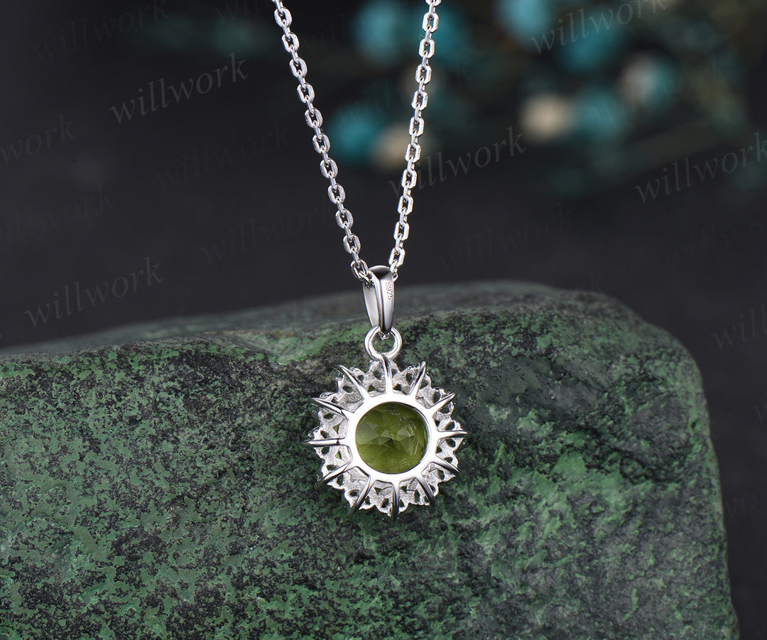 Natural Peridot Necklace