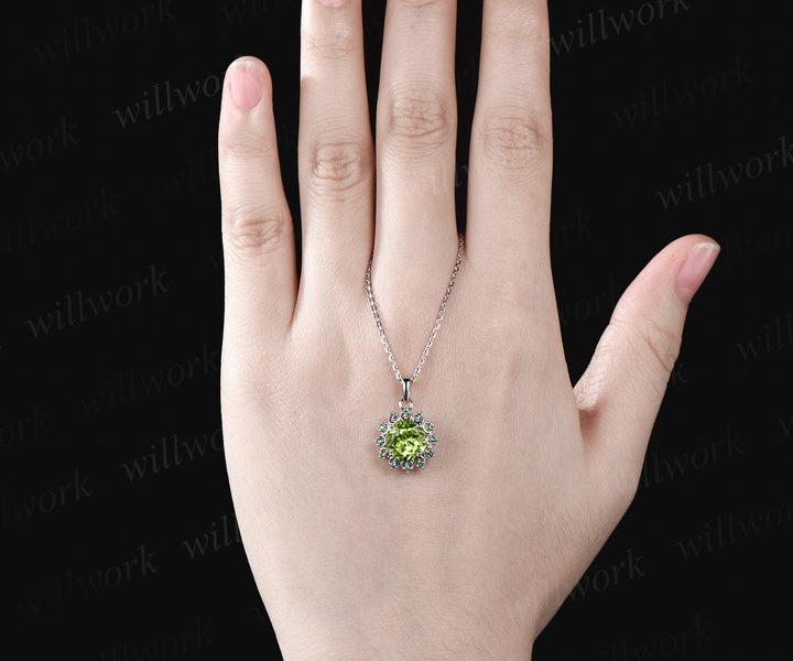 Natural Peridot Necklace