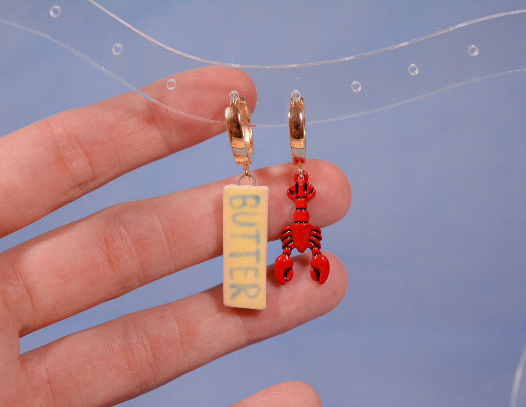 Lobster & Butter Earrings