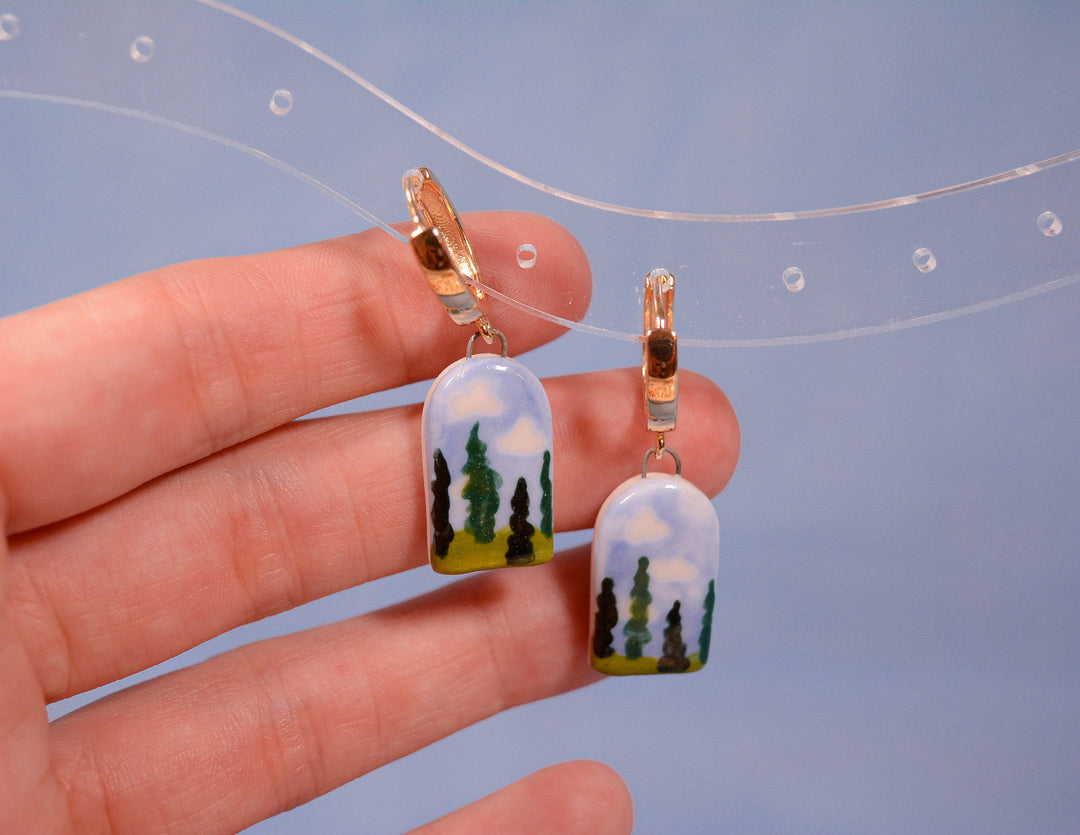 Italian Cypress Earrings