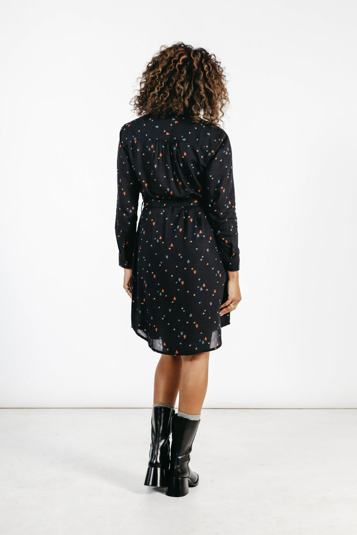 Emery Shirt Dress / Artifact Print