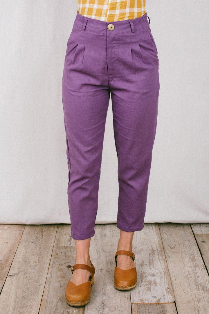 Perfect Pant 2.0 in Heliotrope Linen