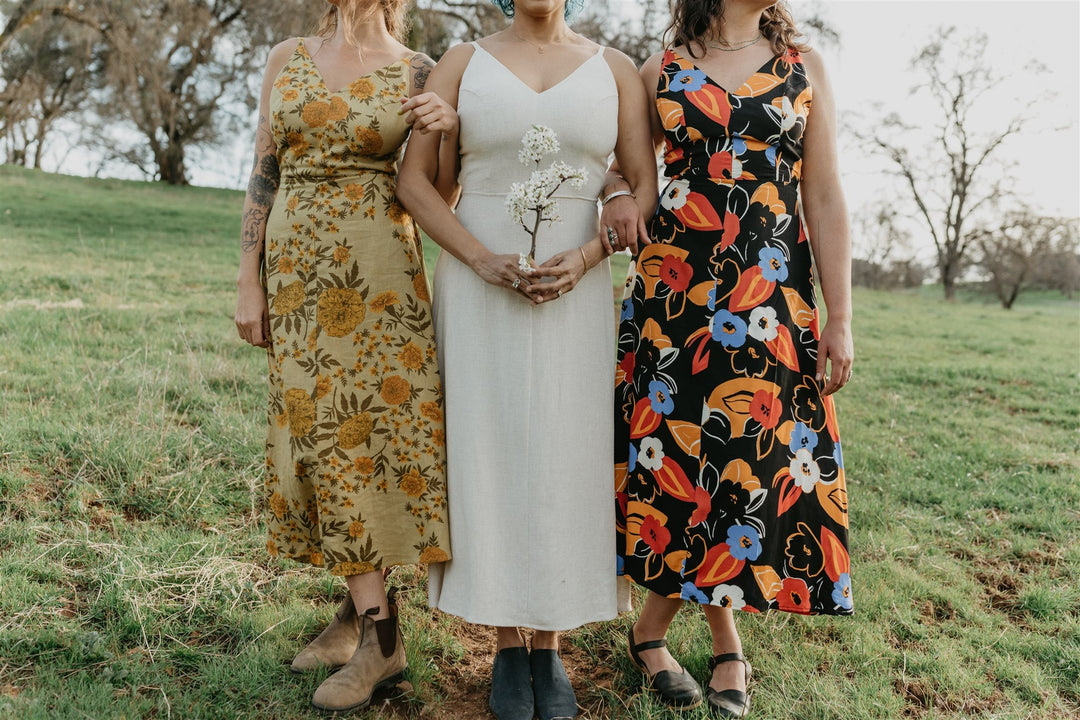 Meadow Dress in Abstract Floral