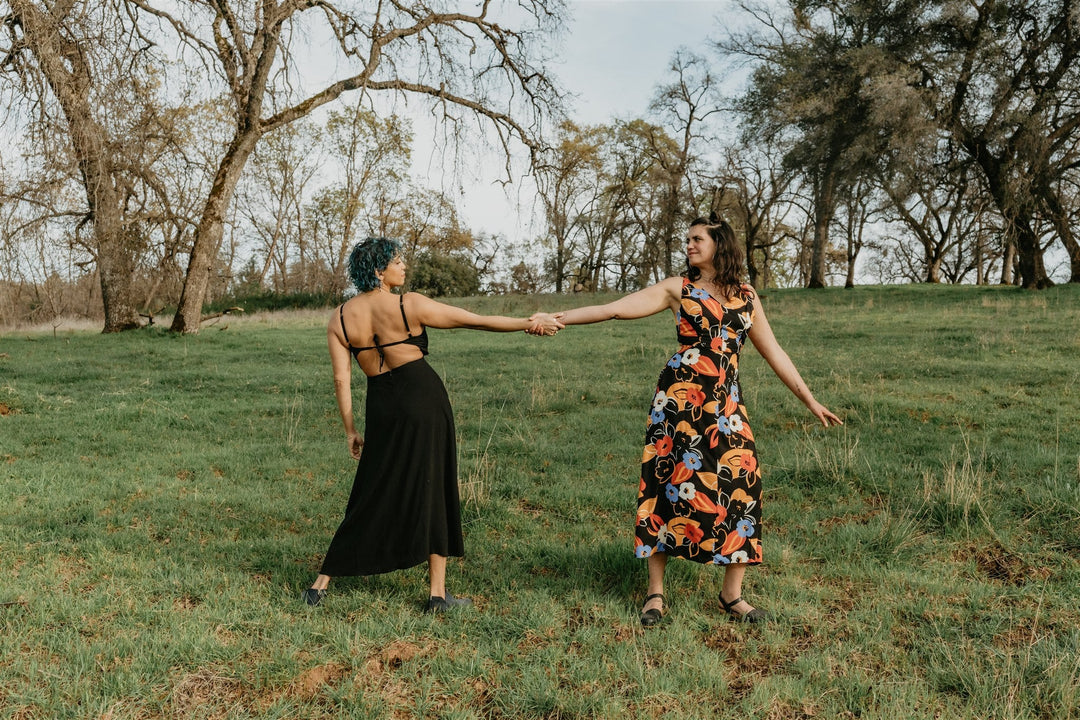 Meadow Dress in Abstract Floral