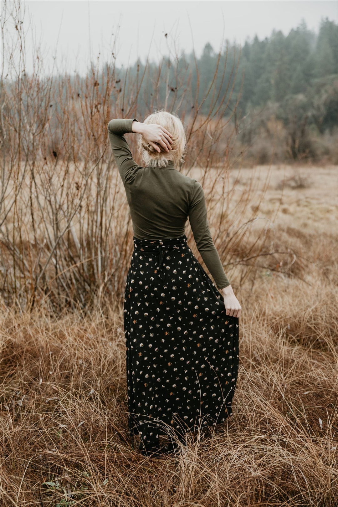 Mock Top in Olive