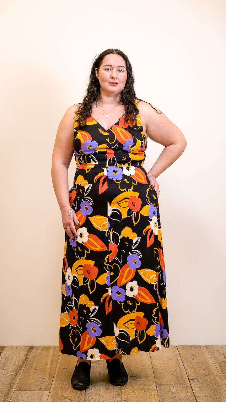 Meadow Dress in Abstract Floral