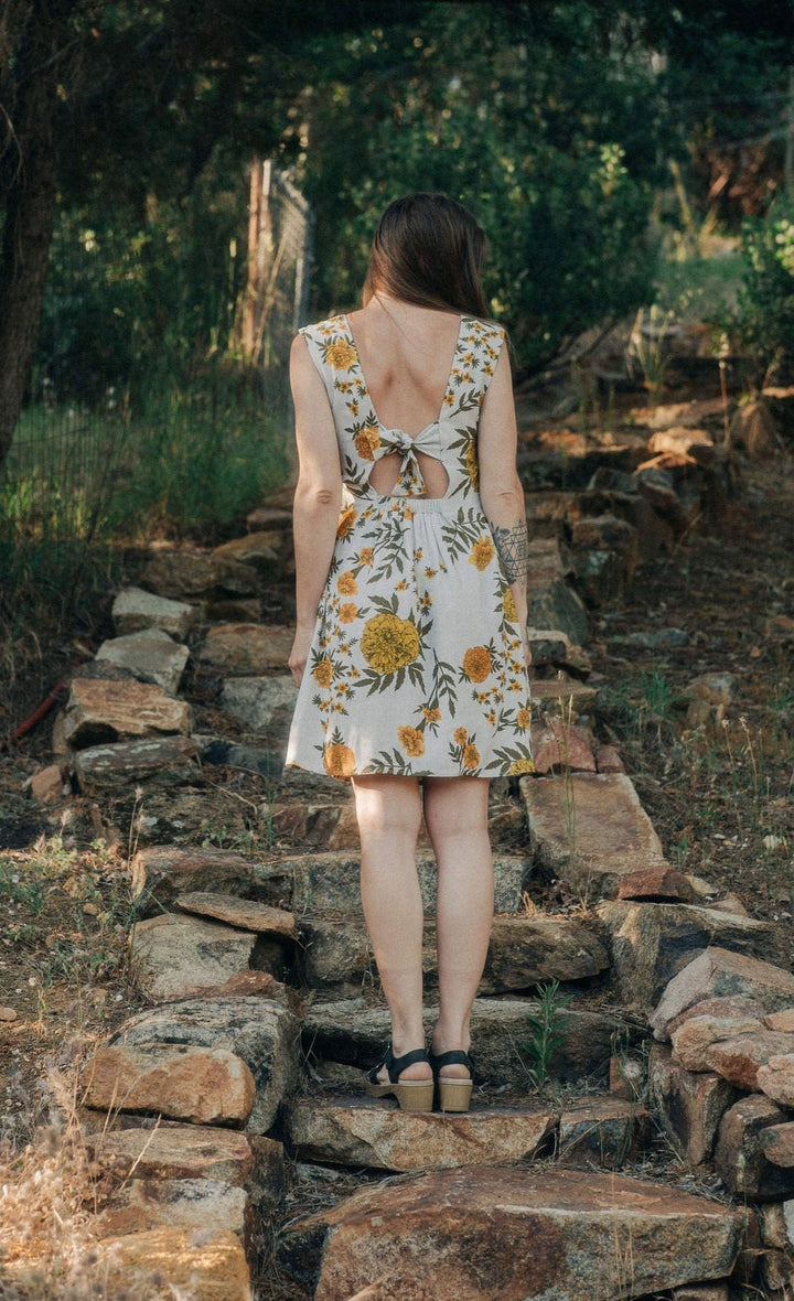 Archie Dress in Oat Marigold Linen