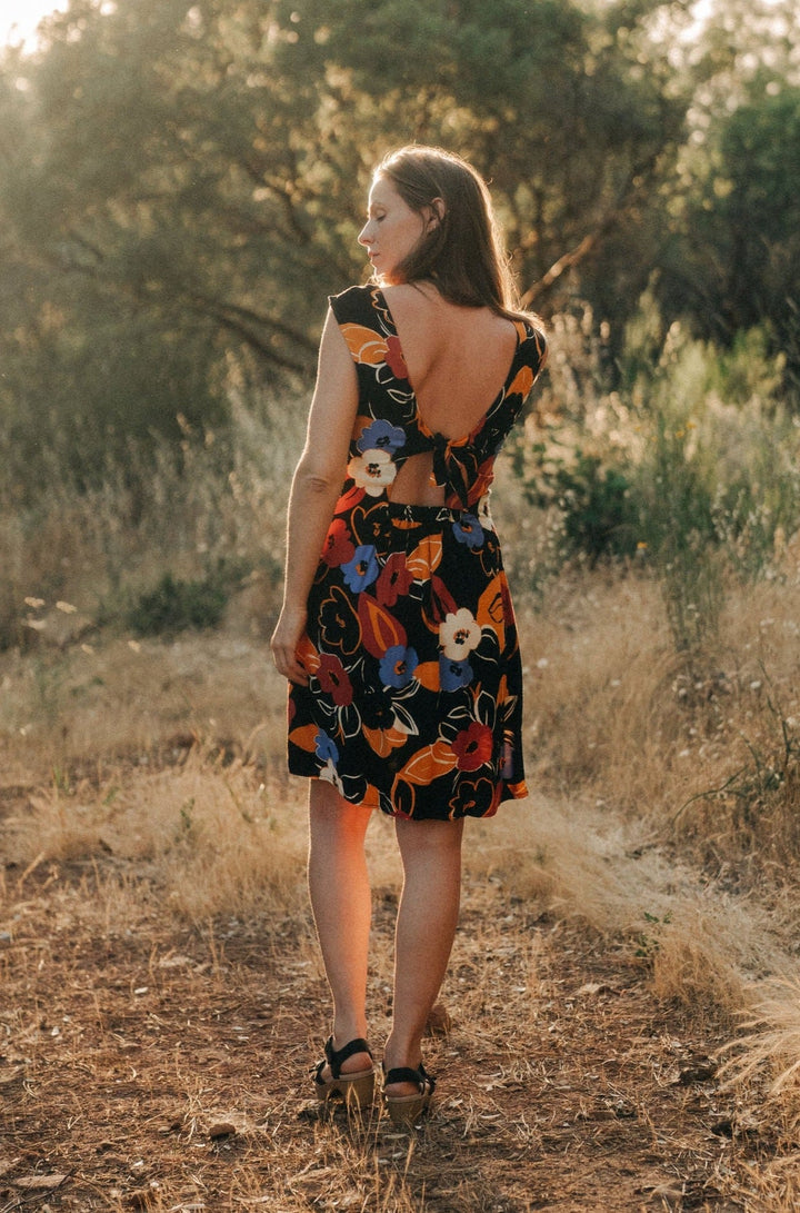 Archie Dress in Abstract Floral