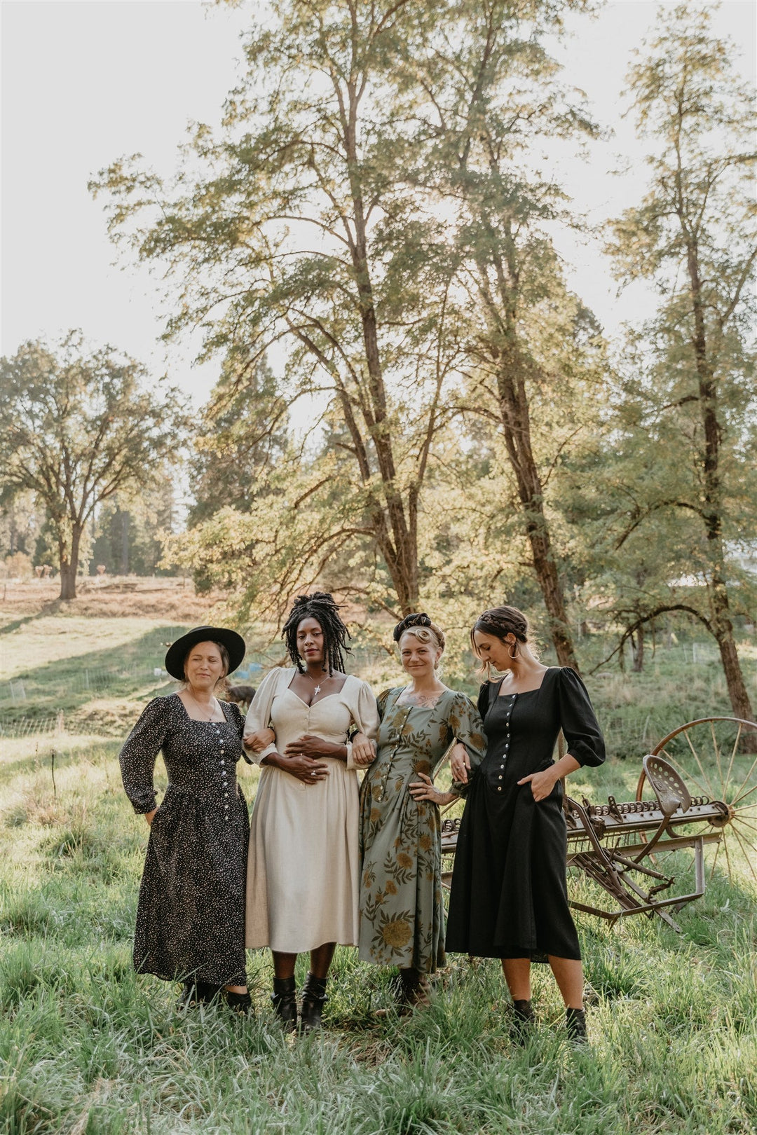 Prairie Dress in Slate Marigold