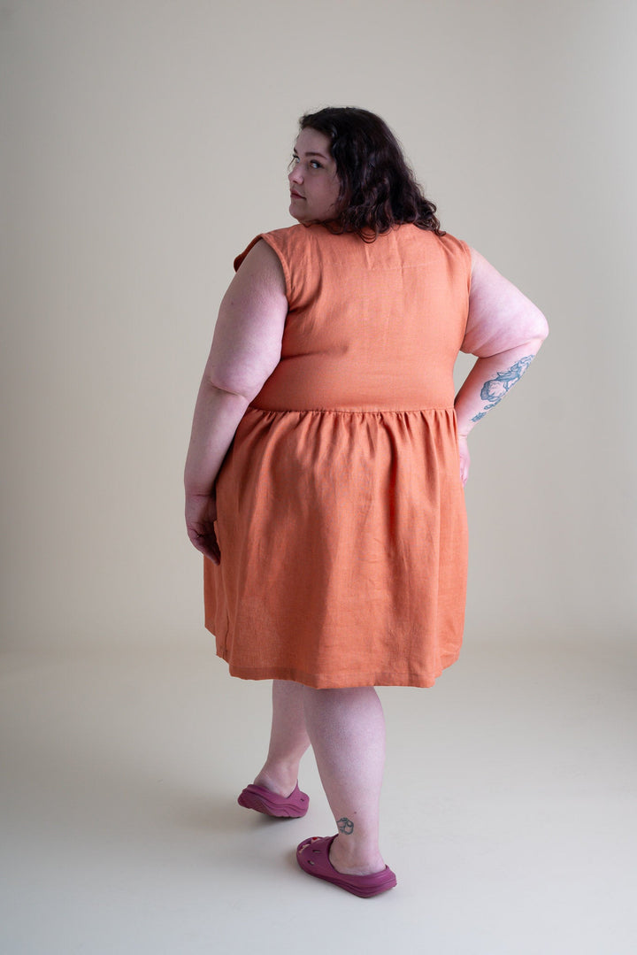 Sage Dress in Grapefruit