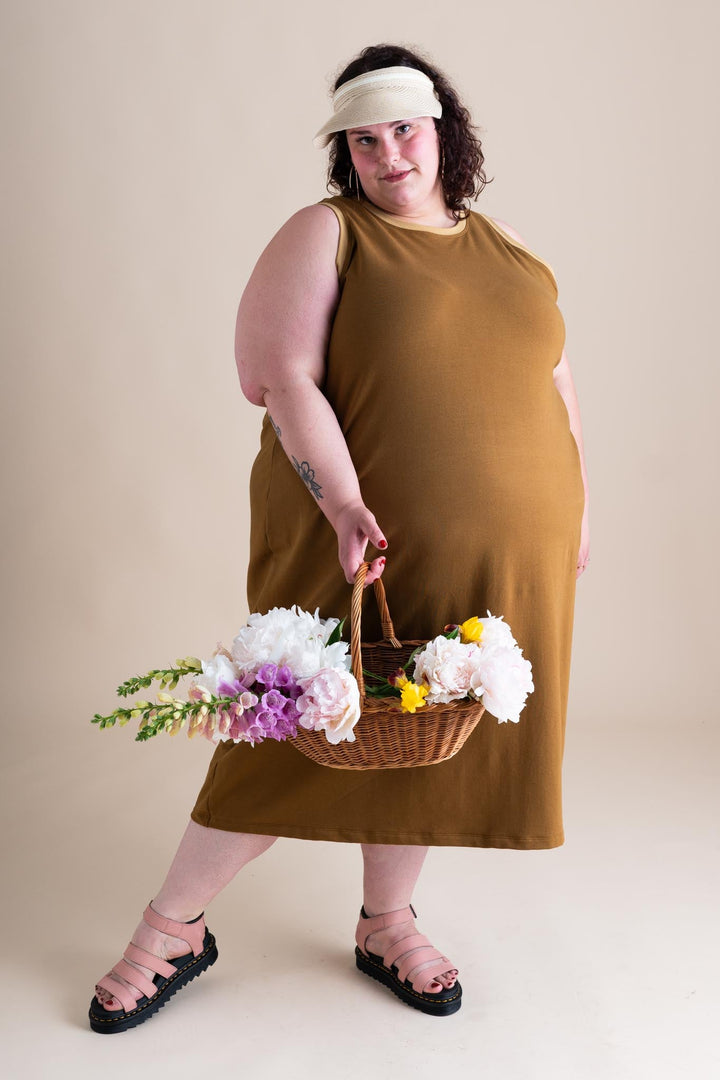 Serena Dress in Almond