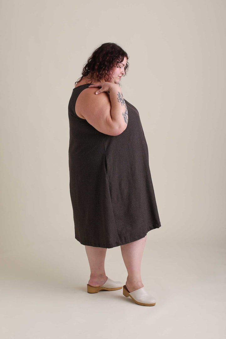 Tank Dress in Espresso Dot