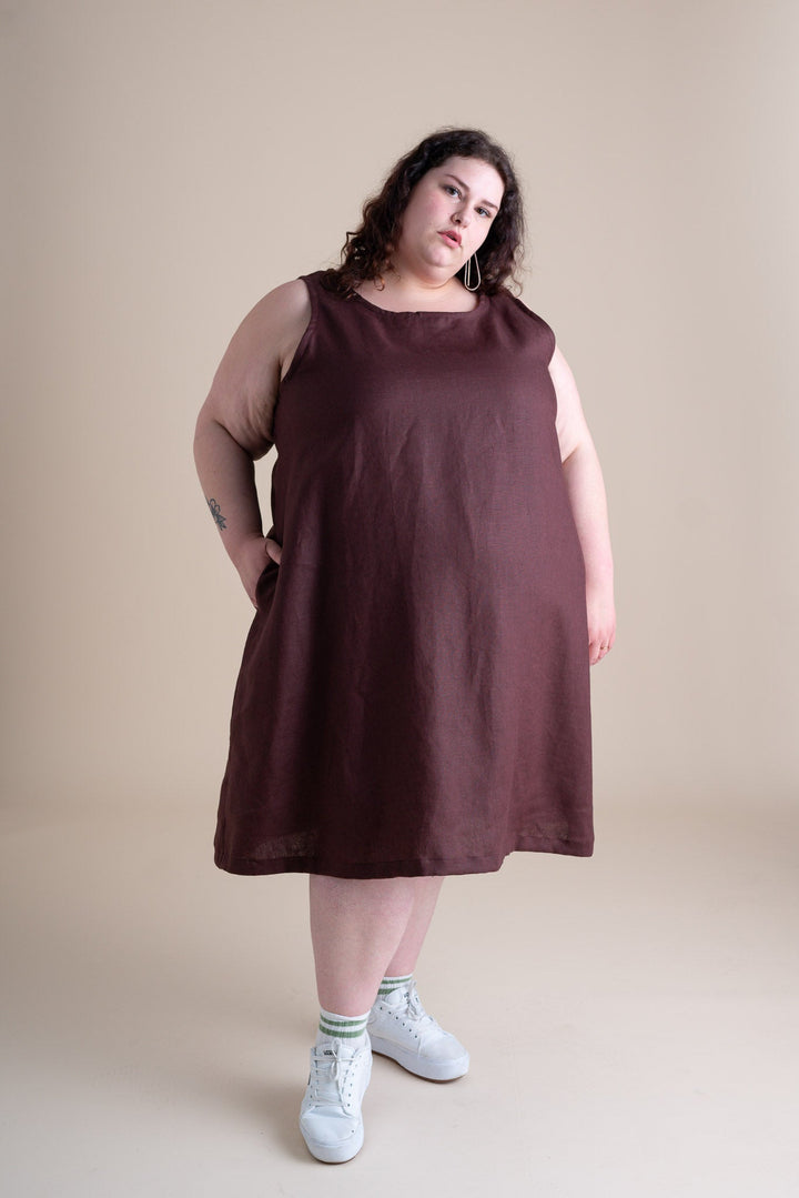 Tank Dress in Mulberry