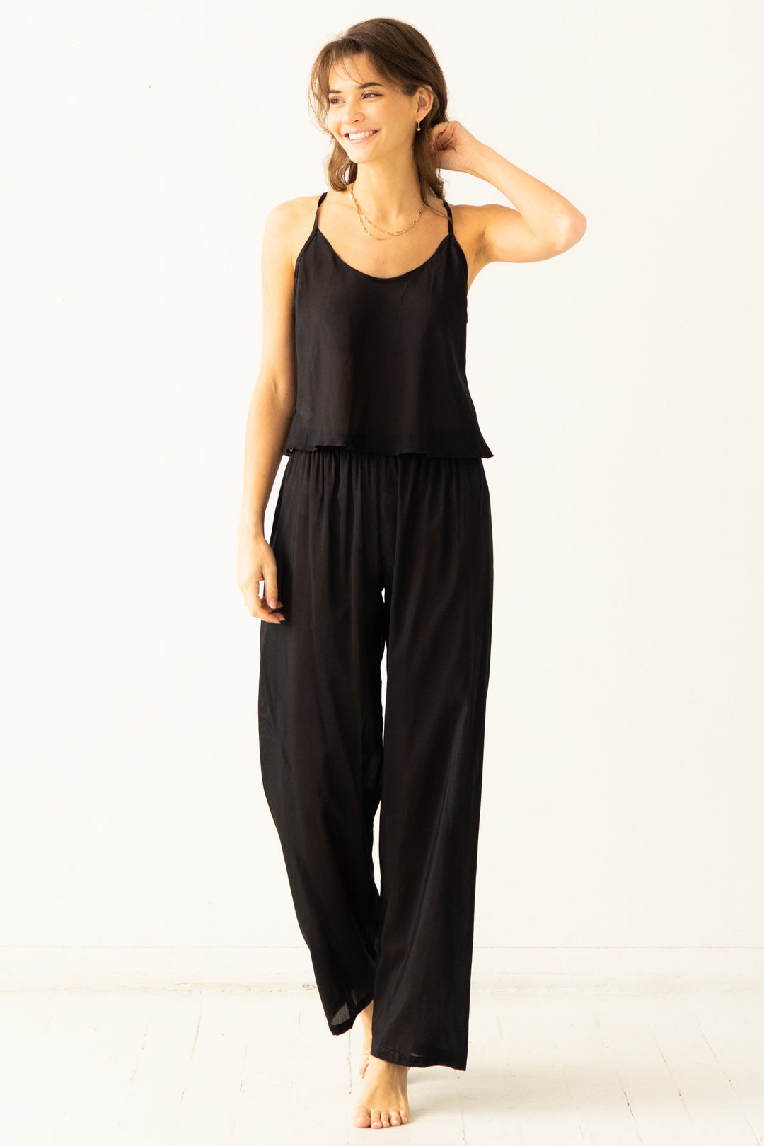 Miel Cotton/Silk Pants