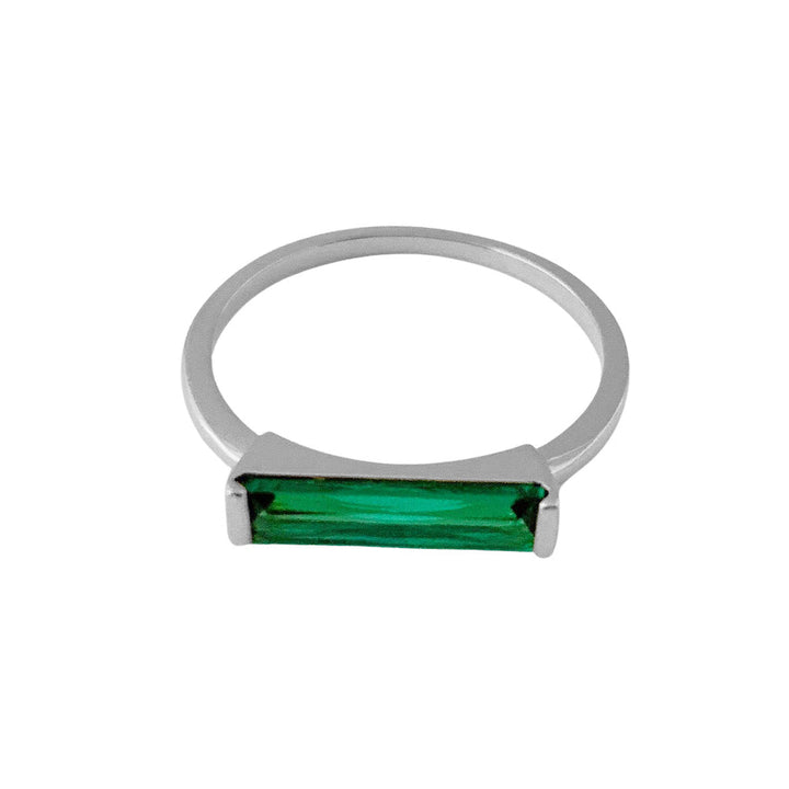 Lorena Baguette Ring (Spring Green)