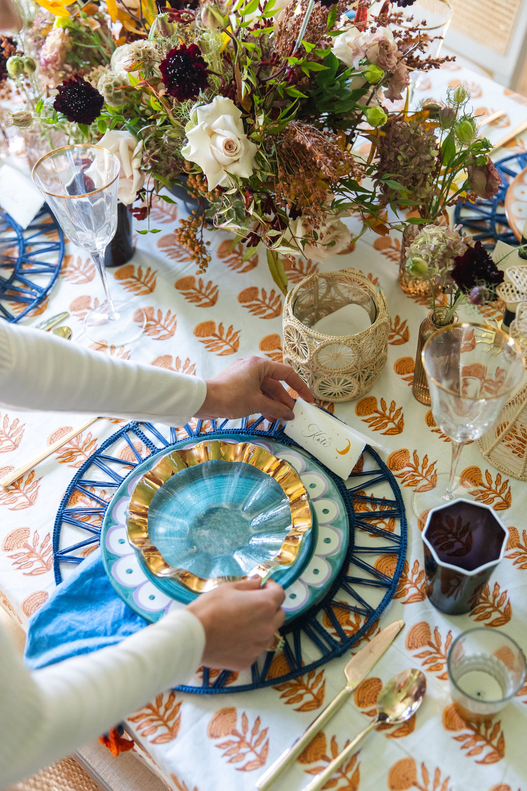 THE INDIAN MOTIF TABLECLOTH