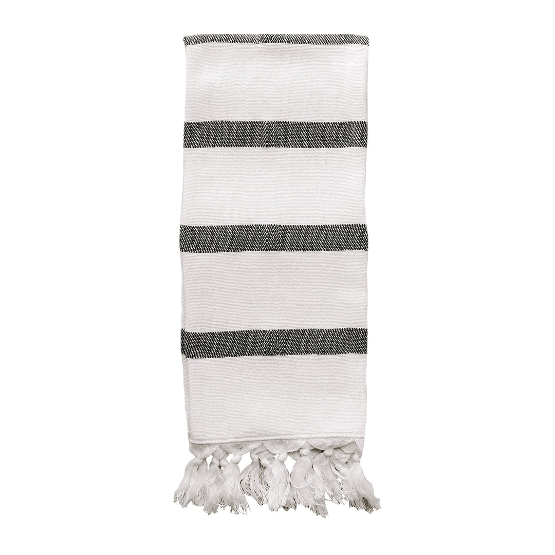 Turkish Cotton + Bamboo Hand Towel - Single Stripe