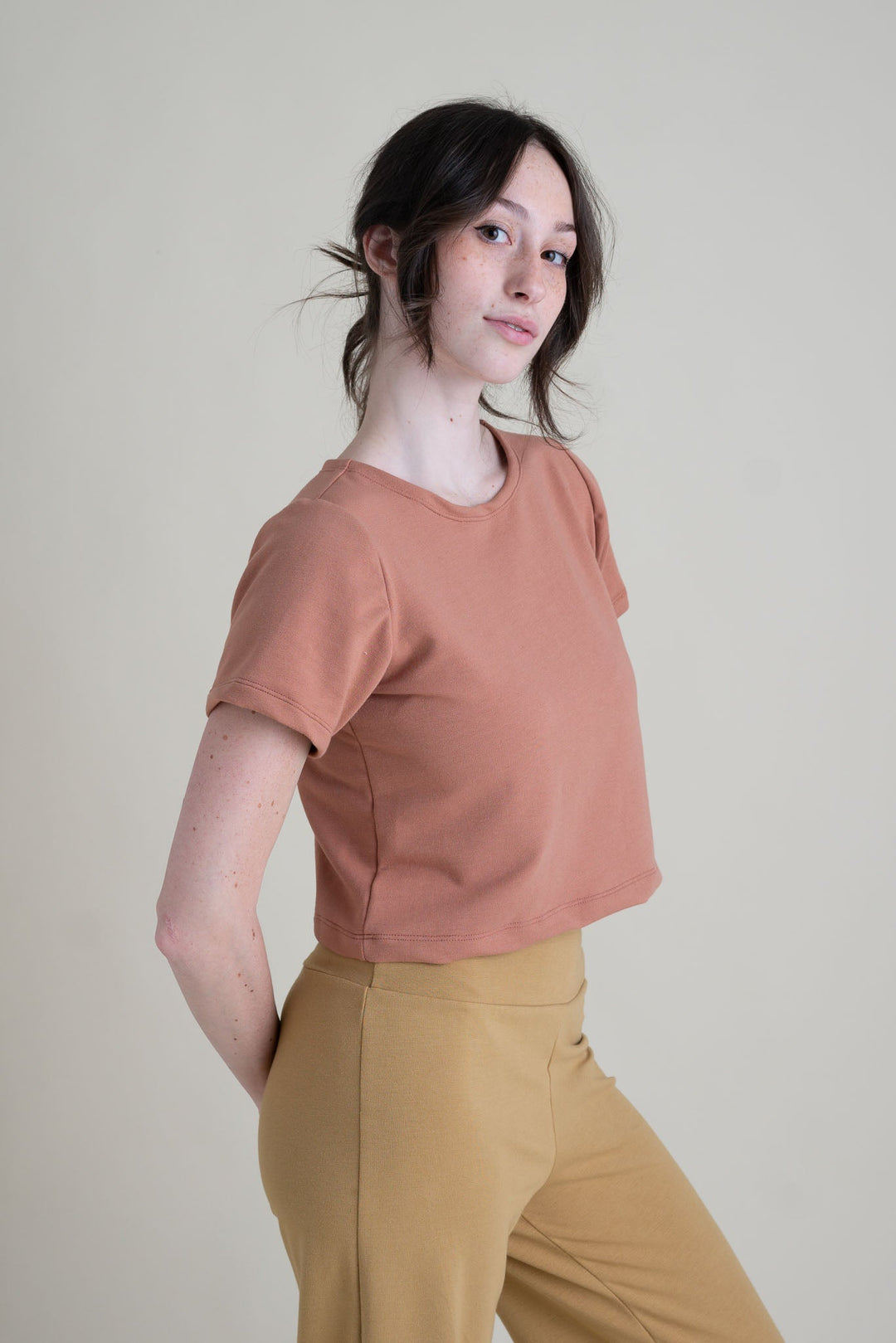 Eden Crop Tee in Macaron