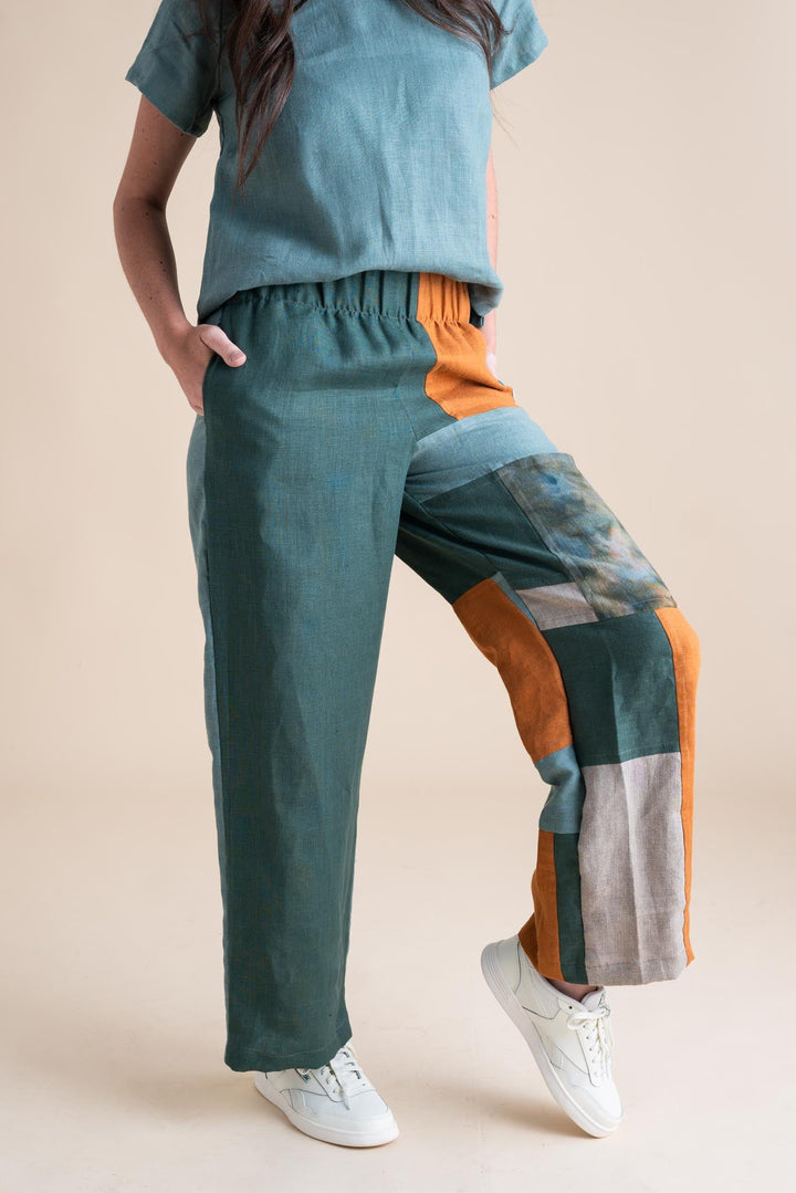 Sunset Pants S in Patchwork #2