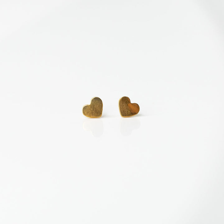 Heart Flat Back Sleeper Earrings