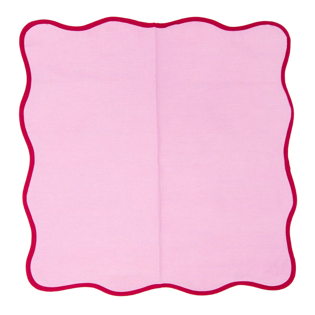 THE SCALLOPED NAPKIN (PINK) - SET