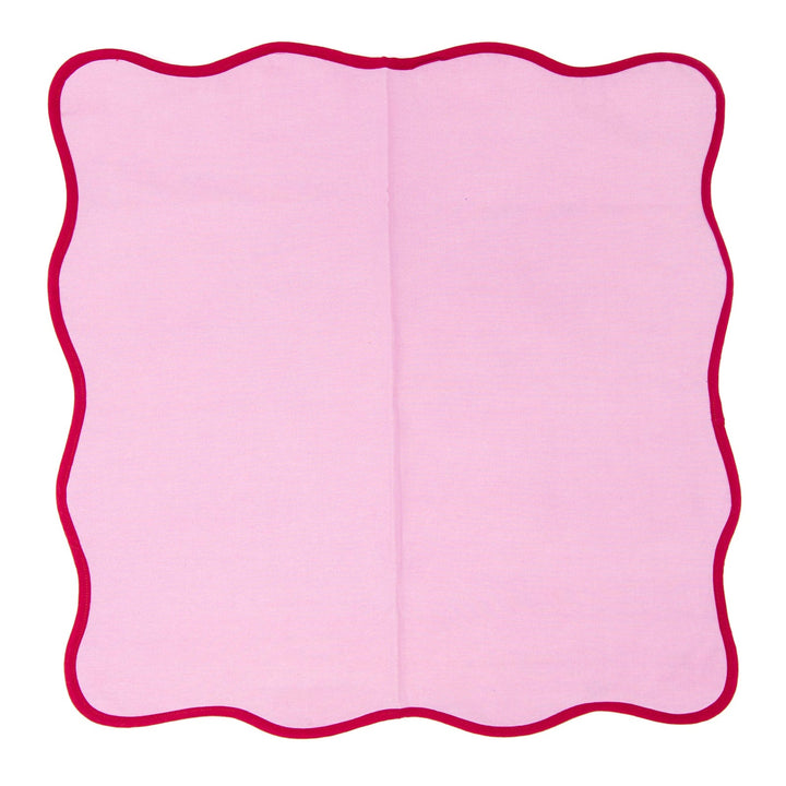 THE SCALLOPED NAPKIN (PINK) - SET