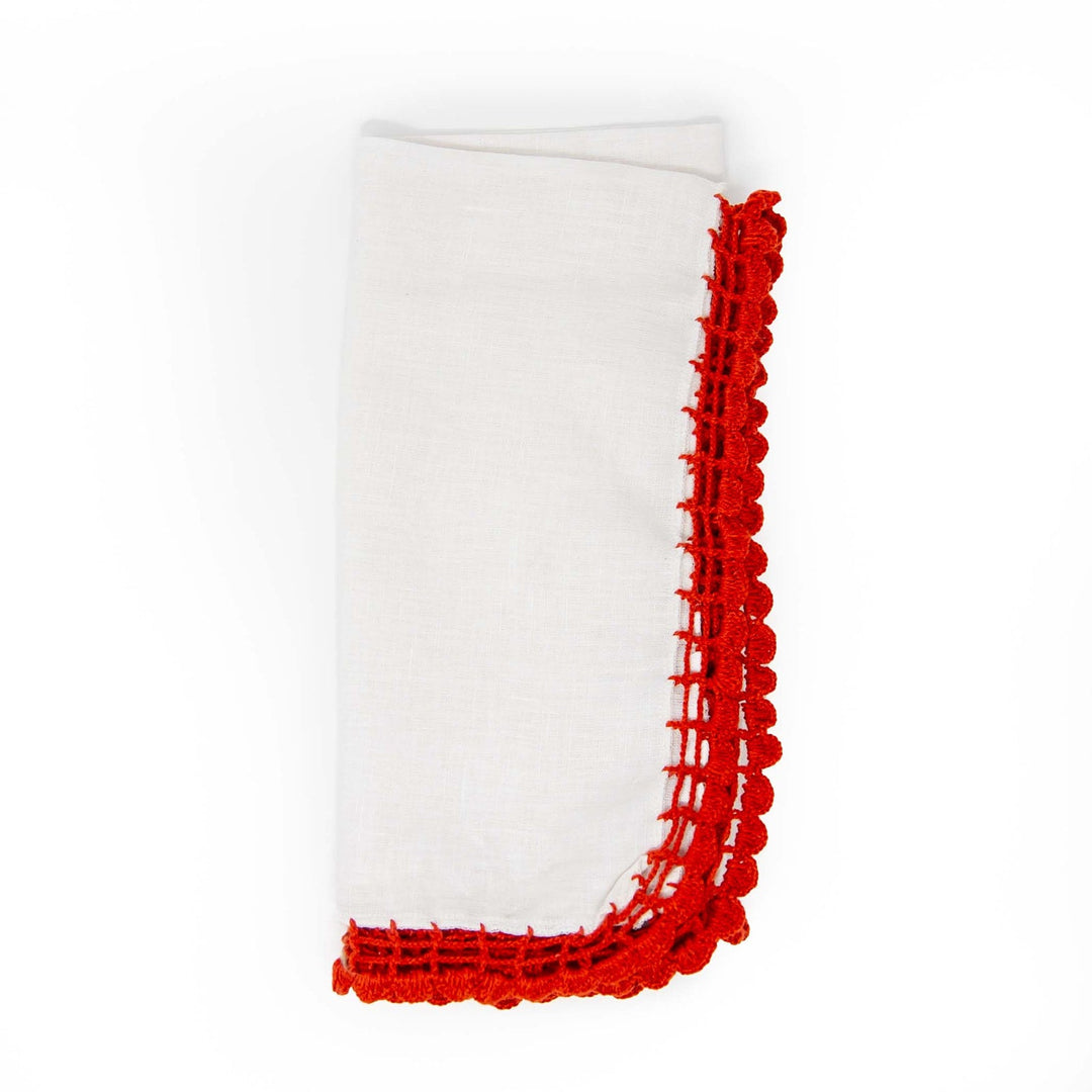 THE RED CROCHET NAPKIN - SET