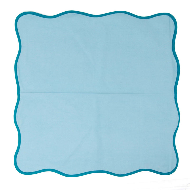 THE SCALLOPED NAPKIN (TEAL) - SET