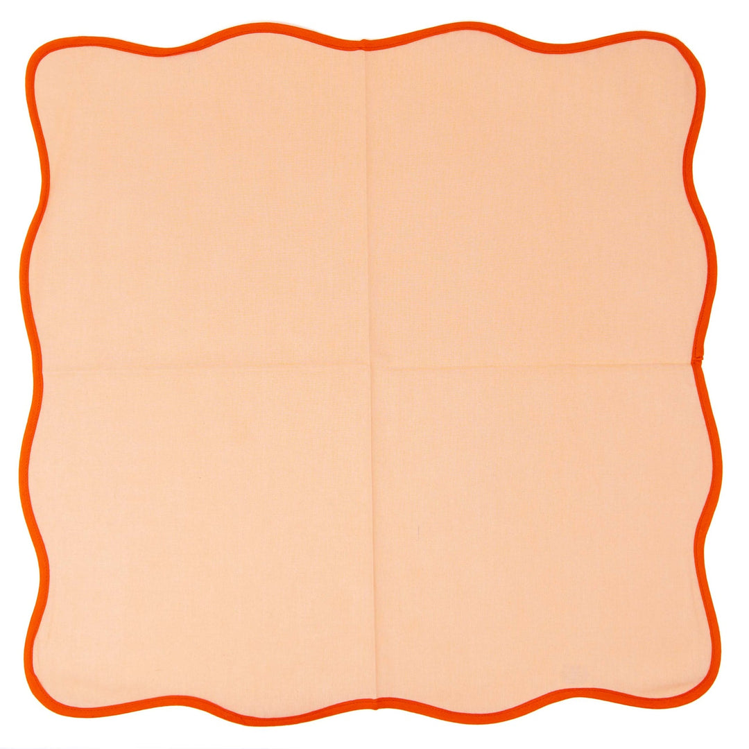 THE SCALLOPED NAPKIN (ORANGE) - SET