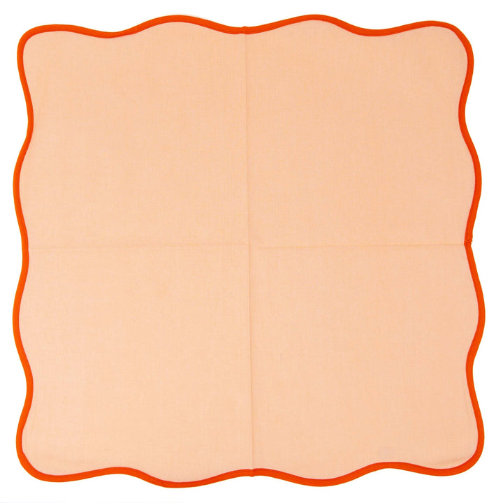 THE SCALLOPED NAPKIN (ORANGE) - SET