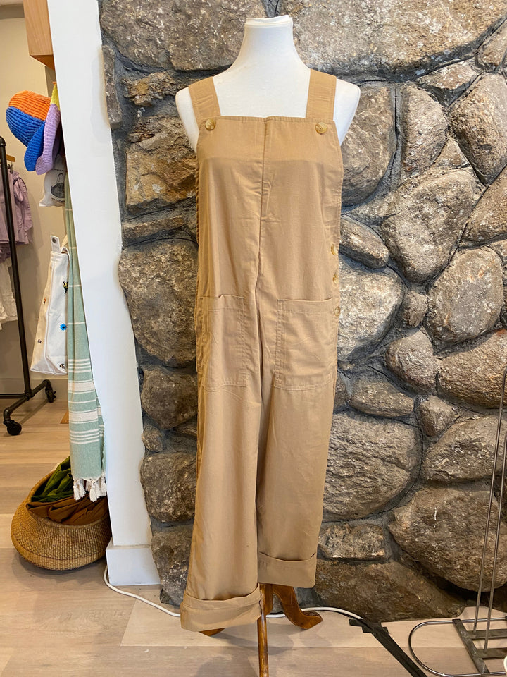 Nora Linen Overalls with Back Pockets