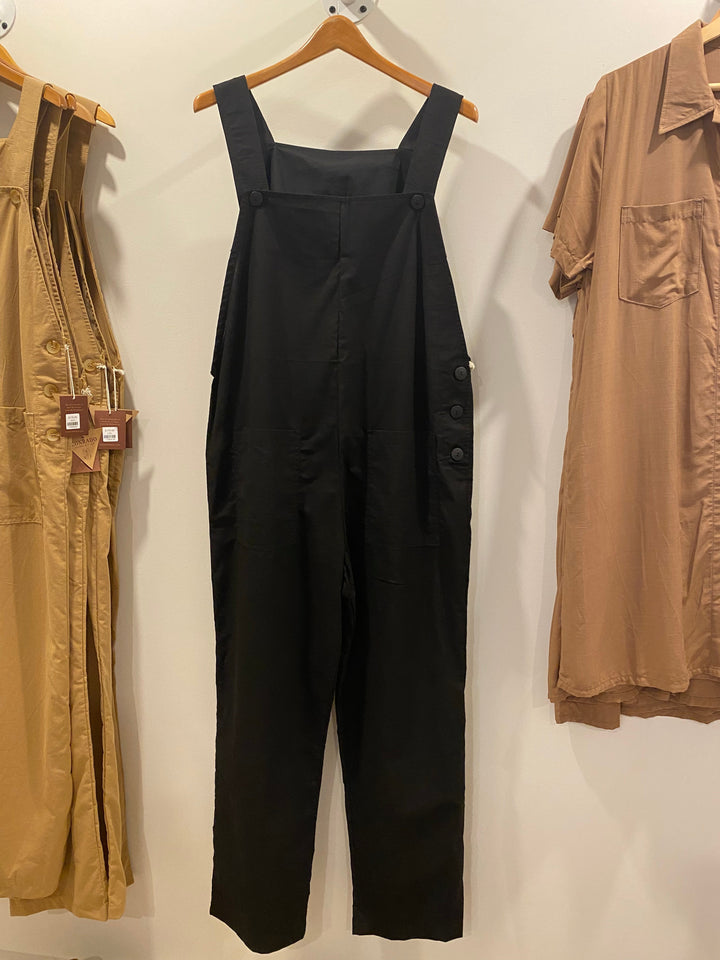 Nora Linen Overalls with Back Pockets