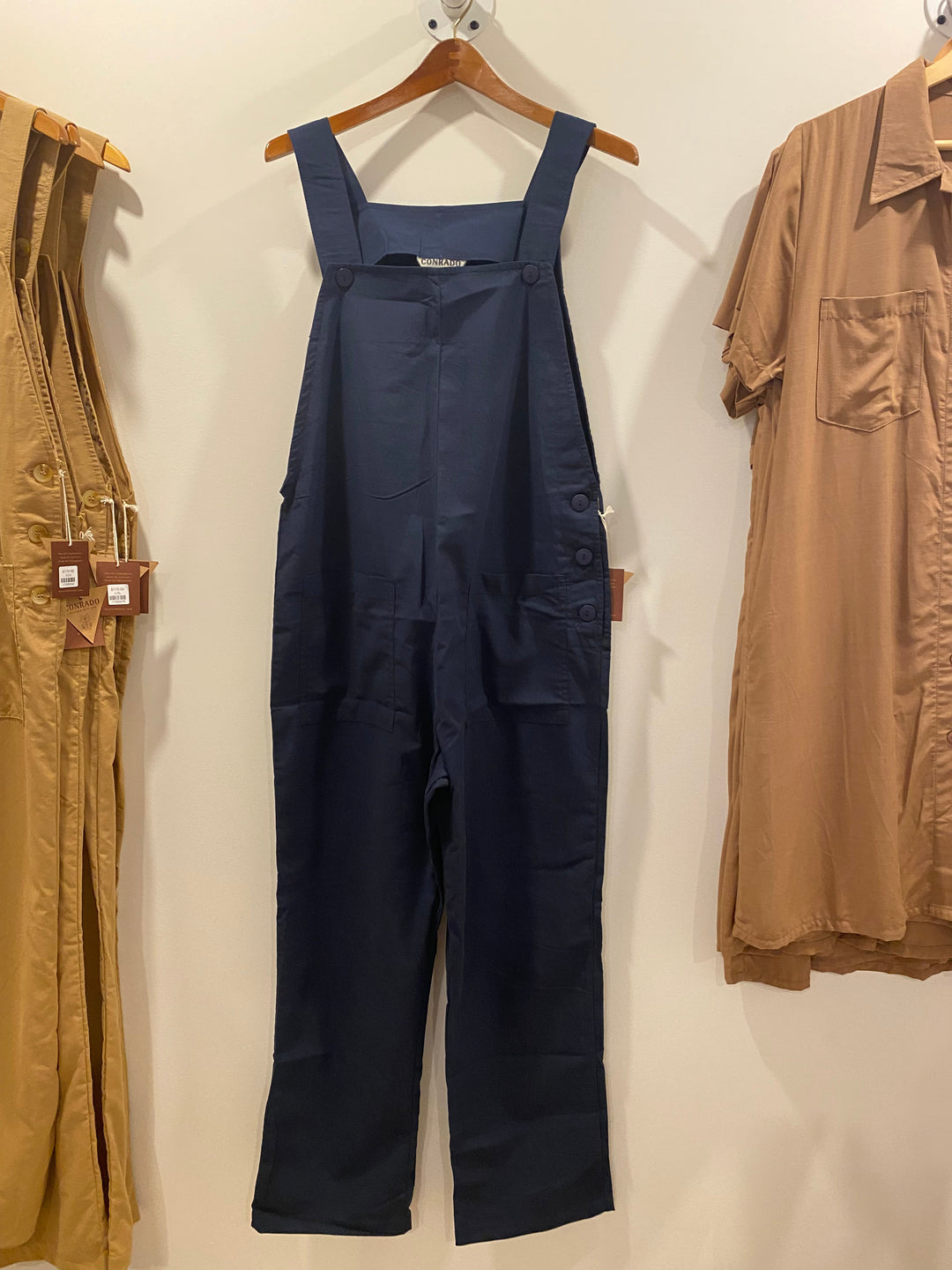 Nora Linen Overalls with Back Pockets