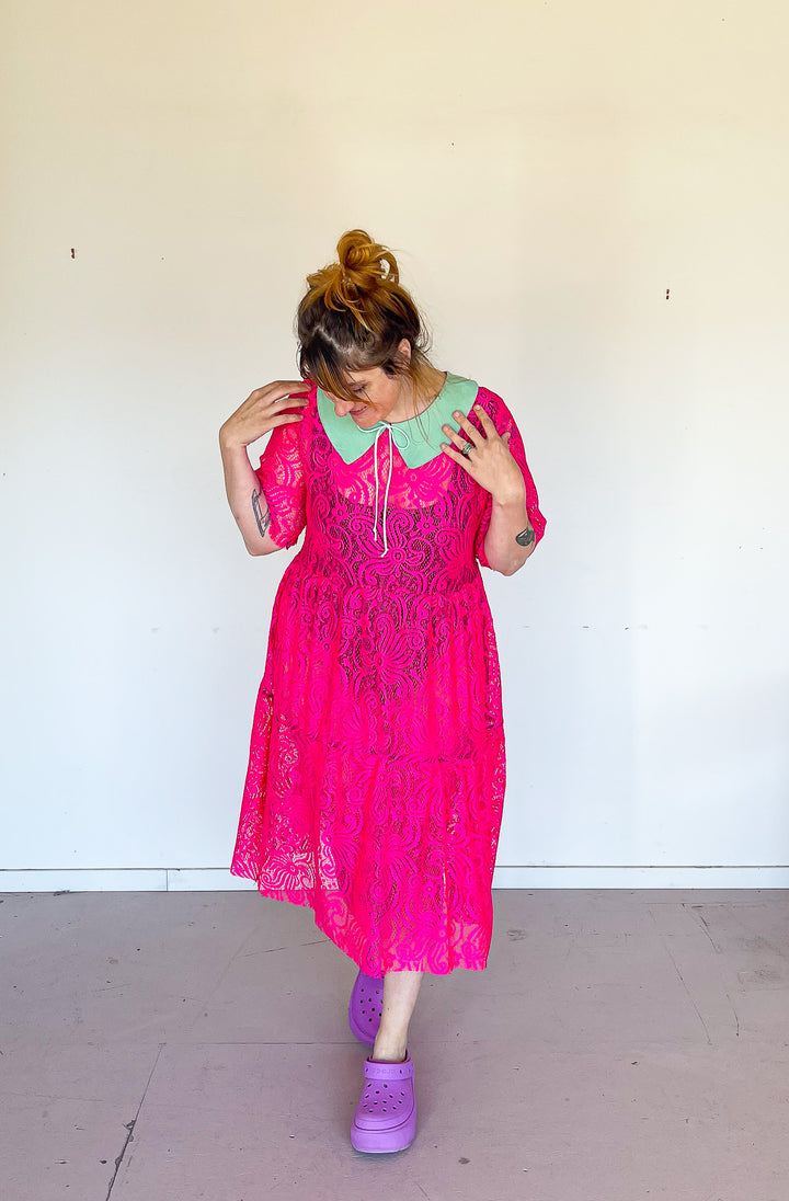 Elise Dress in Pomegranate