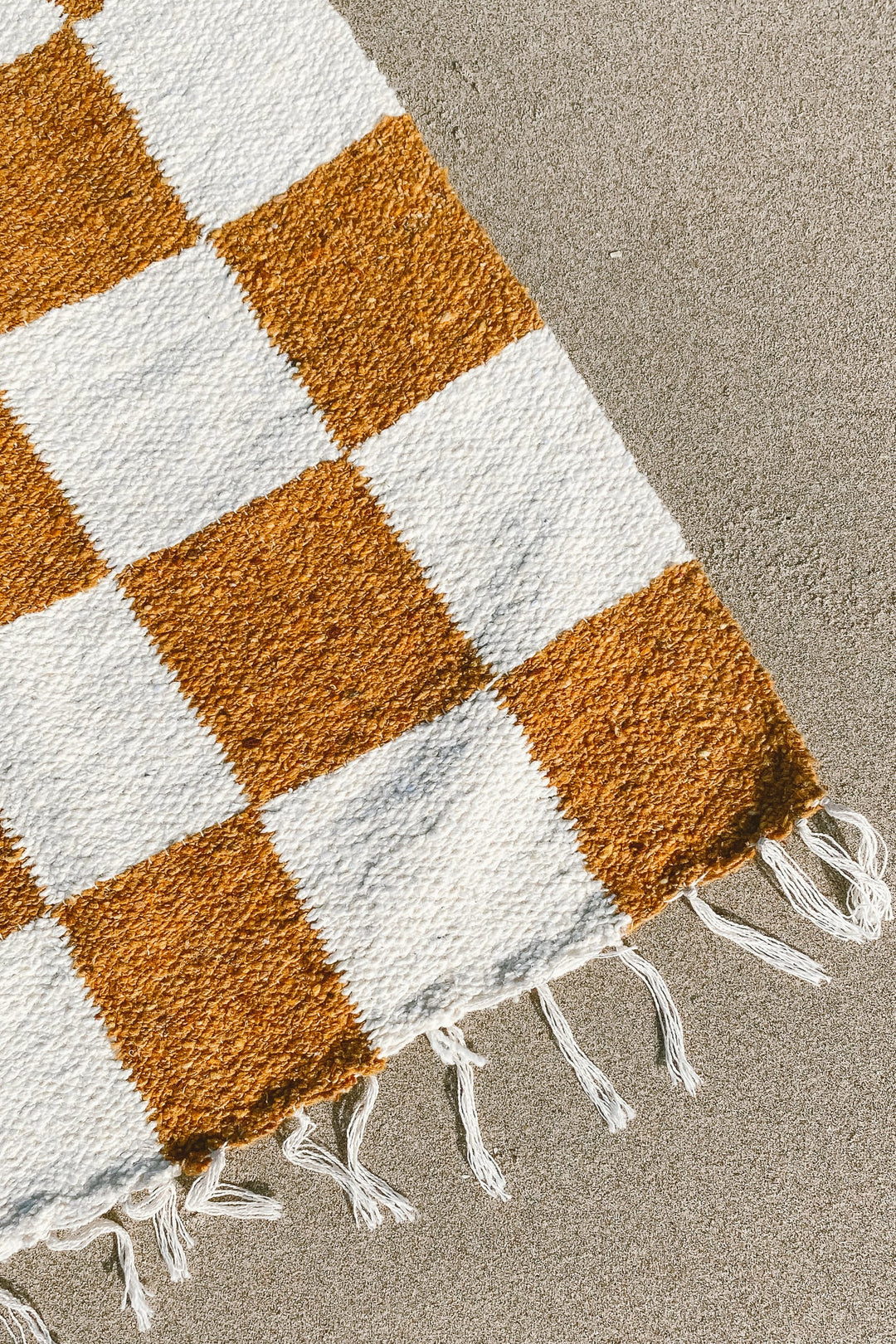 Gold Checkered Blanket