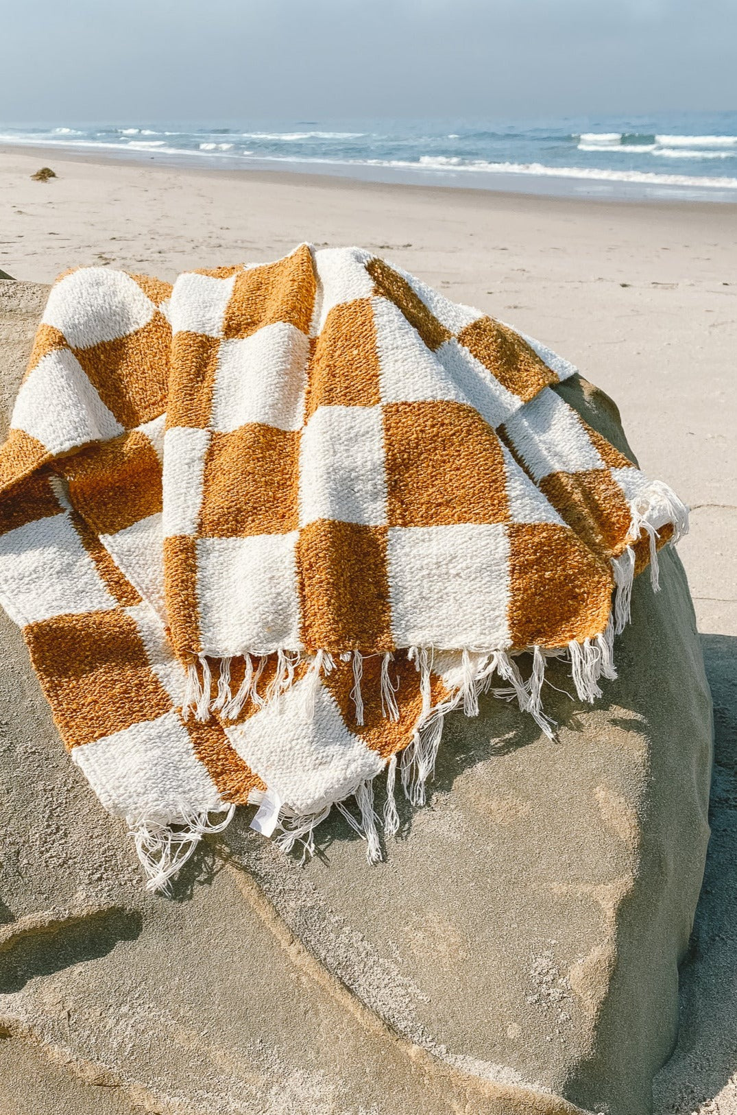 Gold Checkered Blanket