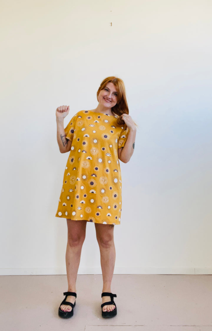 TOTALLY BESTIES Sammy T-Shirt Dress in Suns