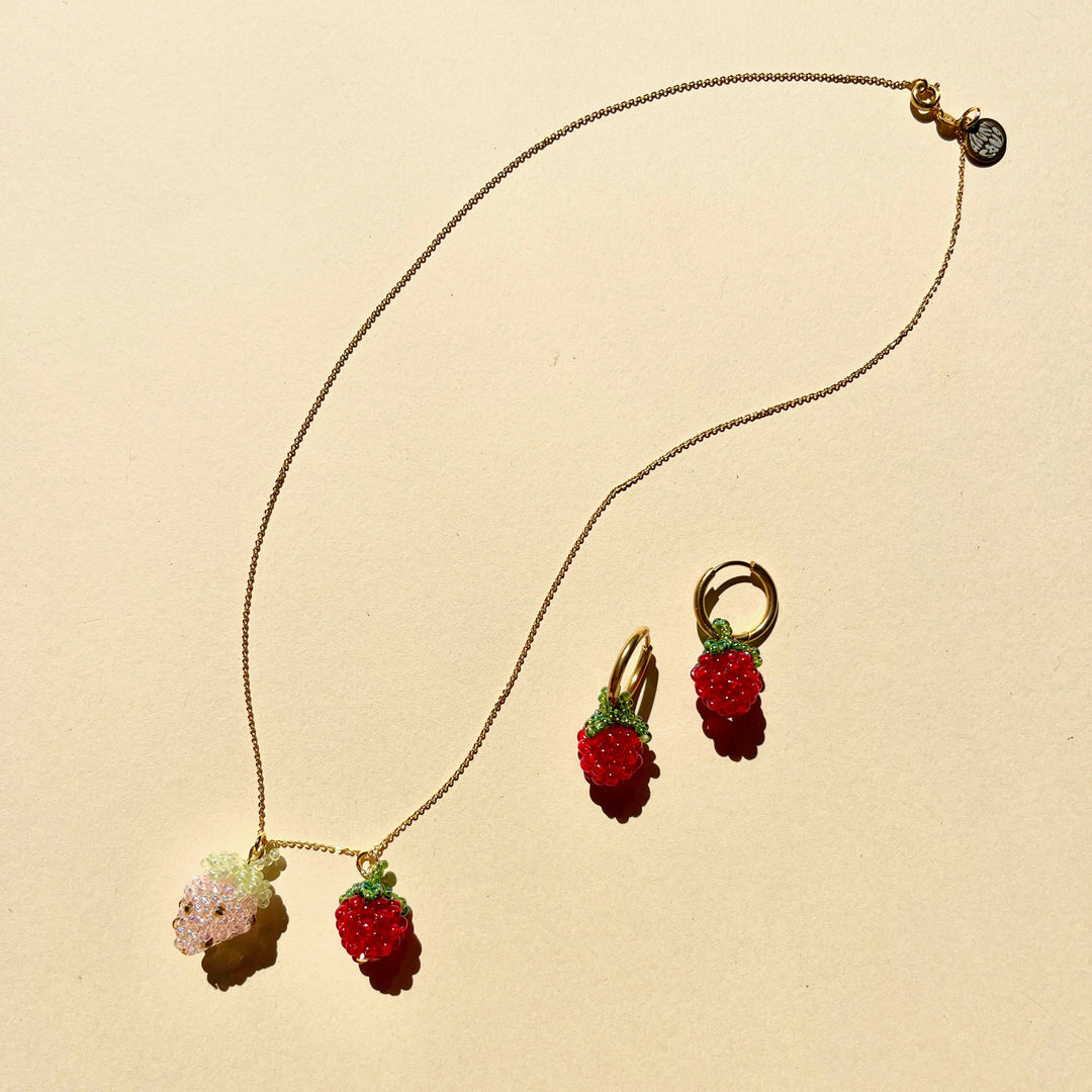 RASPBERRY EARRINGS