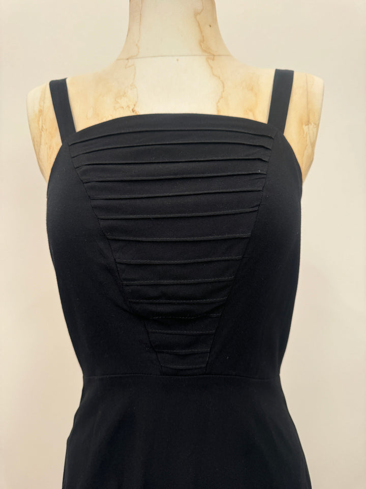 Uriah Dress in Black Challis