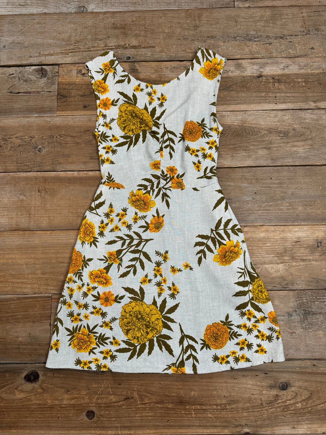 Archie Dress in Oat Marigold Linen